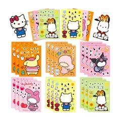 GENERICO - Stickers Amigos 6 Laminas Armables Pegatinas