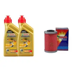 CASTROL - Kit Mantencion Ktm Duke 200 250 390 - 2l + Filtro Japónes