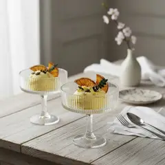 GENERICO - Set 6 Copas Helado Postres Copa De Vidrio Copas Postres