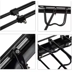 GENERICO - Parrilla Bicicleta Con O Sin Freno De Disco Porta Alforjas