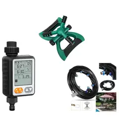 GENERICO - Kit Programador De Riego Sistema Nebulización Aspersor 360°
