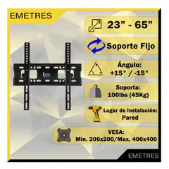 GENERICO - Soportes De Tv 23 Hasta 65 Pulgadas Soporte Smart Tv