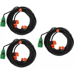 GENERICO - Kit Riego Aspersor Riego Enfriador Patio Regador Aspersor X3