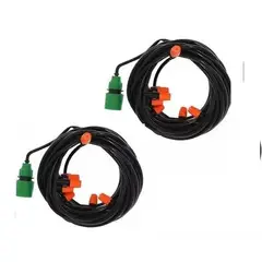 GENERICO - Kit Riego Aspersor Riego Enfriador Patio Regador Aspersor X2