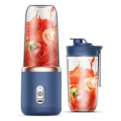 TNAKIEX - Mini Licuadora De Frutas Exprimidora Portátil 6cuchillas Usb