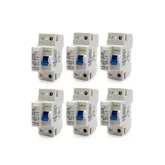 DRL - Pack 6 Interruptor Diferencial Ebasee 2x 25a C 30ma Sec
