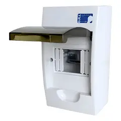 DRL - Tablero Eléctrico Sobreponer 4 Modulos Tapa Clara Sec