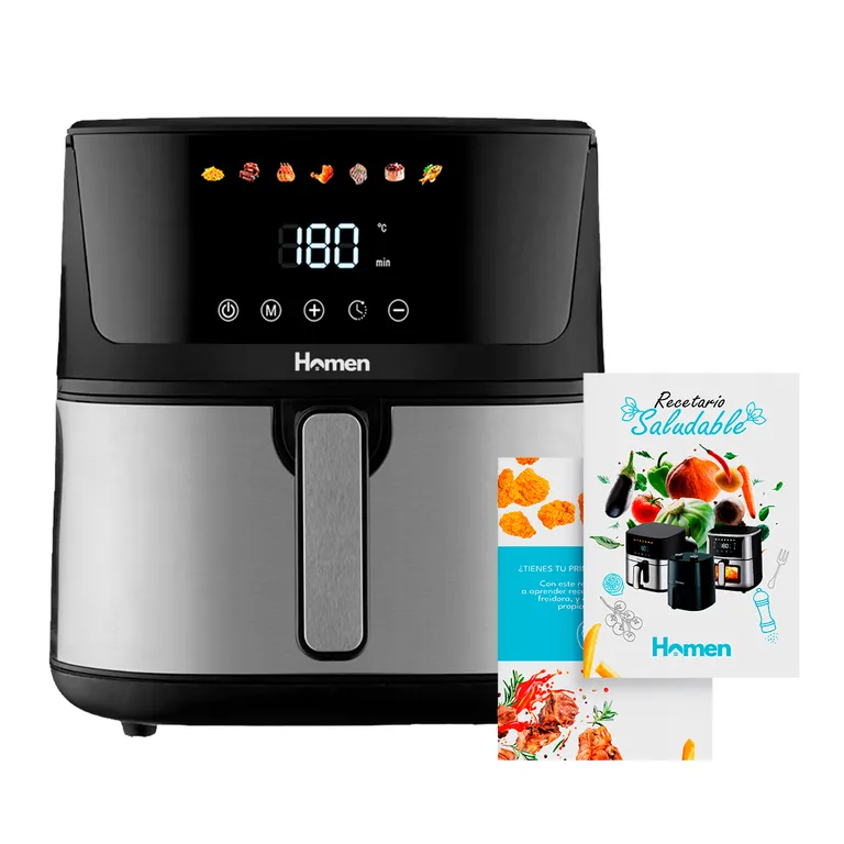 Freidora De Aire 8 Litros Touch Air Fryer + Recetario