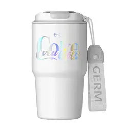 COCA COLA - Germ Termo Taza de Café Frío O Caliente Vaso Térmico, 590 ML Aurora Blanco