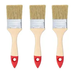GENERICO - Set 3 Brochas Mango Madera 2 Pulgadas Para Pintura Pintar