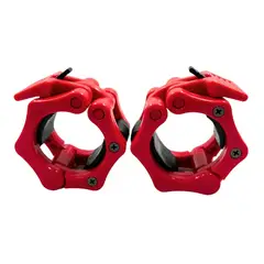 GENERICO - Collarines Para Barras De Discos Rojos