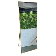 GENERICO - Espejo Cuerpo Entero Dorado 70x180 cm