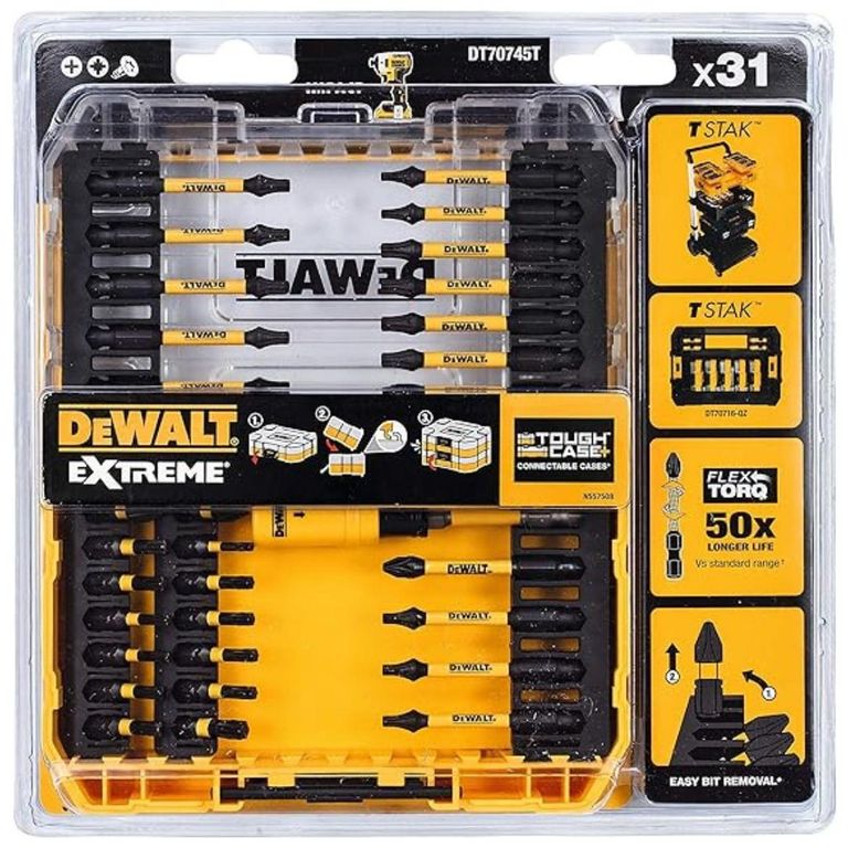 Set Atornillar 31 Piezas Flextorq Dt70745t-qz