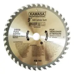 KAMASA - Discos Para Sierra 9 Pulgadas X 40 Dientes Kamasa.
