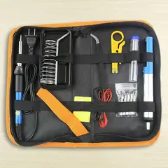 GENERICO - Kit de herramientas de soldadura de 60 W, temperatura ajustable con pinzas y soporte para soldador