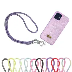 TECNOPALACE - Strap Colgante Con Diamantes Para Telefono Universal 50cm - Rainbow