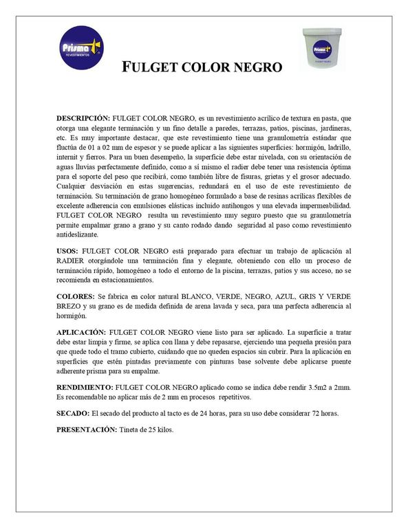 Fulget Borde Piscina Color Negro