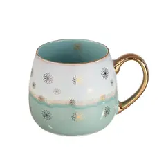 ADAGIO TEAS - Taza Cerámica Turquesa Daisies 425 ml