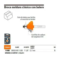 TRUPER - FRESA 11486 MOLDURA CLASICA 1 18X12