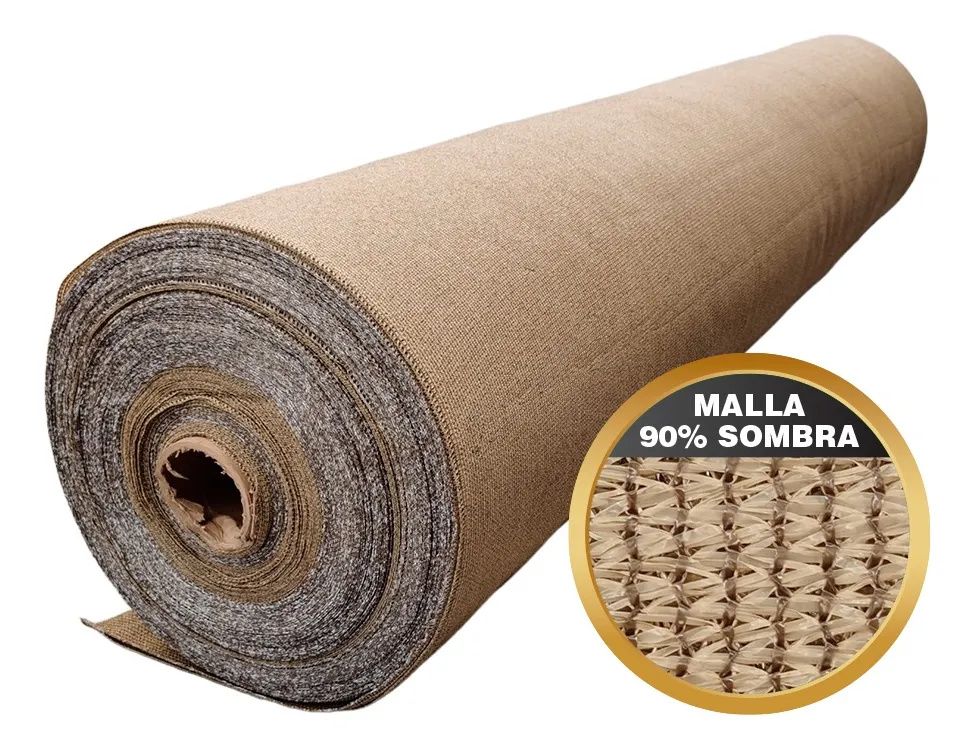 Malla Sombra 90% Raschel Beige 4.2 Mts X 10 Mts Largo a $18.980