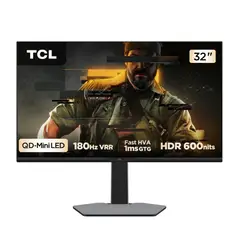 TCL - Monitor Gamer 32" QD-Mini LED 32G64 QHD 180Hz