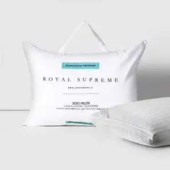 ROYAL SUPREME - Set 2 Almohadas Fiber Premium de Poliéster para Dormir 50x70 cm