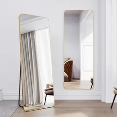 DF HOME - Espejo de Cuerpo Completo con Marco Dorado 152 cm