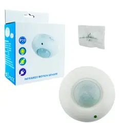 GENERICO - Sensor De Movimiento Infrarrojo Para Techo O Pared De 360 Grados