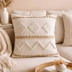 COLETTE - Funda De Cojín Boho Geometrica 45 x 45