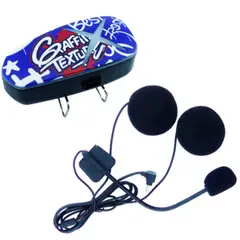 GENERICO - Bluetooth Para Casco Modelo K15 GRAFFITI Con Luz Y Recargable