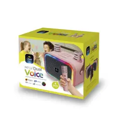 MLAB - Parlante Rosa Bluetooth Portátil 5w Kids Exterior Luces Led Karaoke