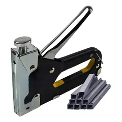 KAMASA - Grapadora Manual Metalica Marca + 100 Corchetes.