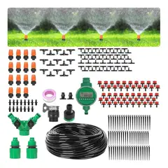 ATURE - Kit Completo De Riego Por Goteo Automático Y Ajustable 50m