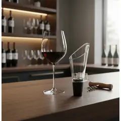 EN VARA'S MEATS & GRILL - Vertedor Boquilla Aireador Vino En Varas Meats Grill Transparente