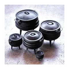 BOLTON - Olleta de Fierro Fundido con 3 Patas – 5,5 L