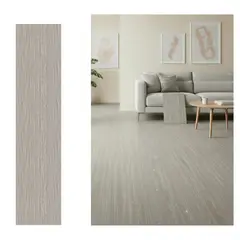 MOBII - Piso Vinílico Adhesivo Símil Madera 91,4x15,2 Gris Clara