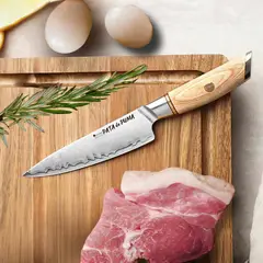 KOYAM - Cuchillo multiuso 13cm Pata de Puma de Acero Compuesto