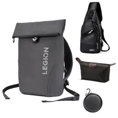 LENOVO - 4 en 1 Mochilas C3 Expansión plegable multifuncional Negro