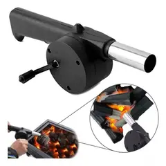 GENERICO - Soplador Parrilla Manual Iniciador Fuego Carbon Asado Manual