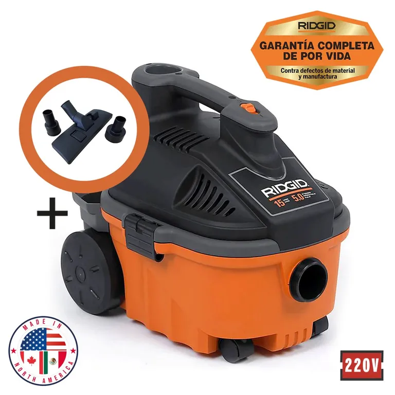 Aspiradora seco-mojado 15 Lt 5HP/ 220V - WD4075 + Boquilla para alfombra y piso flotante