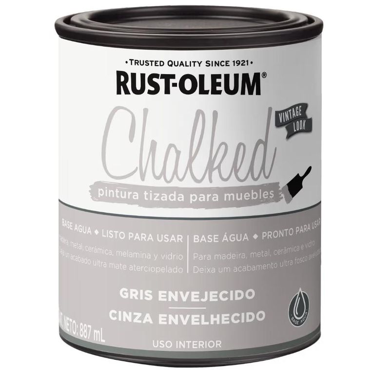 PINT RUST-OL TIZADA BROCHA GRIS ENVEJECIDO 0887L