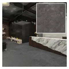MOBII - Piso Vinílico Símil Porcelanato 45,7x45,7 Gris Oscuro