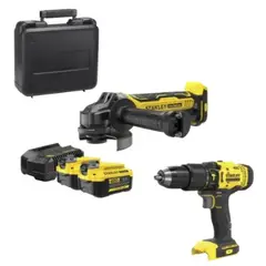 STANLEY - Kit Esmeril + Taladro 20v + Acces Sbg700m2k-scd711b