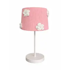 DECORACION CREATIVA - Lampara Infantil Mesa - Linea Flor de Algodón Blanca