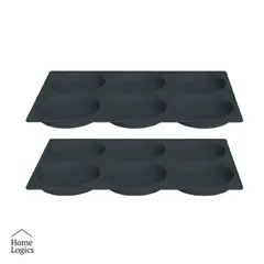 HOME LOGICS - Molde de Silicona para Muffin Bajos Reposteria Kiosclub