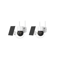 GENERICO - Pack x2 Cámara Solar Ip1080 Inalámbrica 360