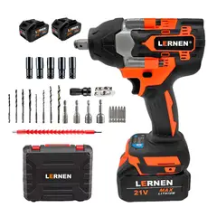 LERNEN - Llave Impacto 1/2" Inalámbrica 700 NM 21V + 2 Baterías + Acc