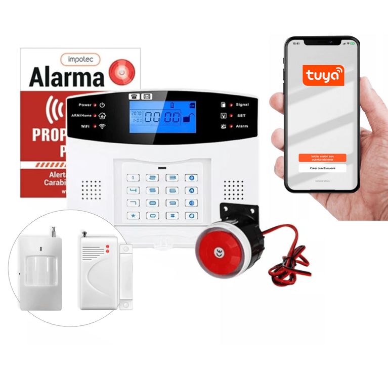 Alarma Wifi 4G 2 Sensores /