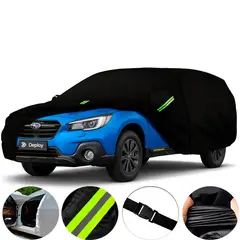 GENERICO - Carpa Cubre Auto Premium Resistencia Total Interior Felpa - Negro - S