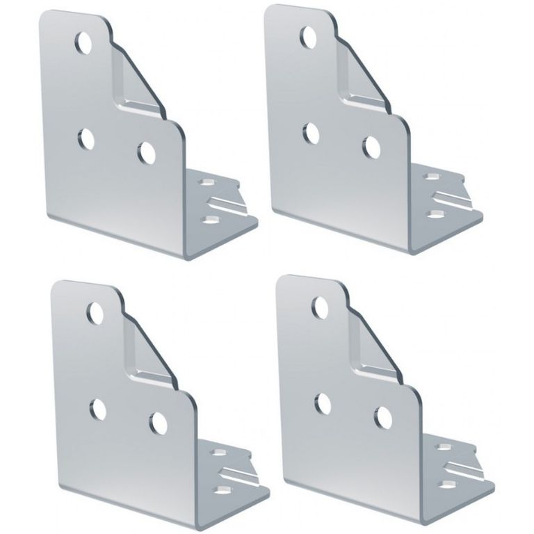 Soporte en L con relieve y 6 agujeros Penn Elcom 4 B-1128